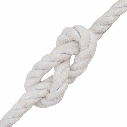 vidaXL Cotton Twine 4 mm 500 m White 100% Cotton 4