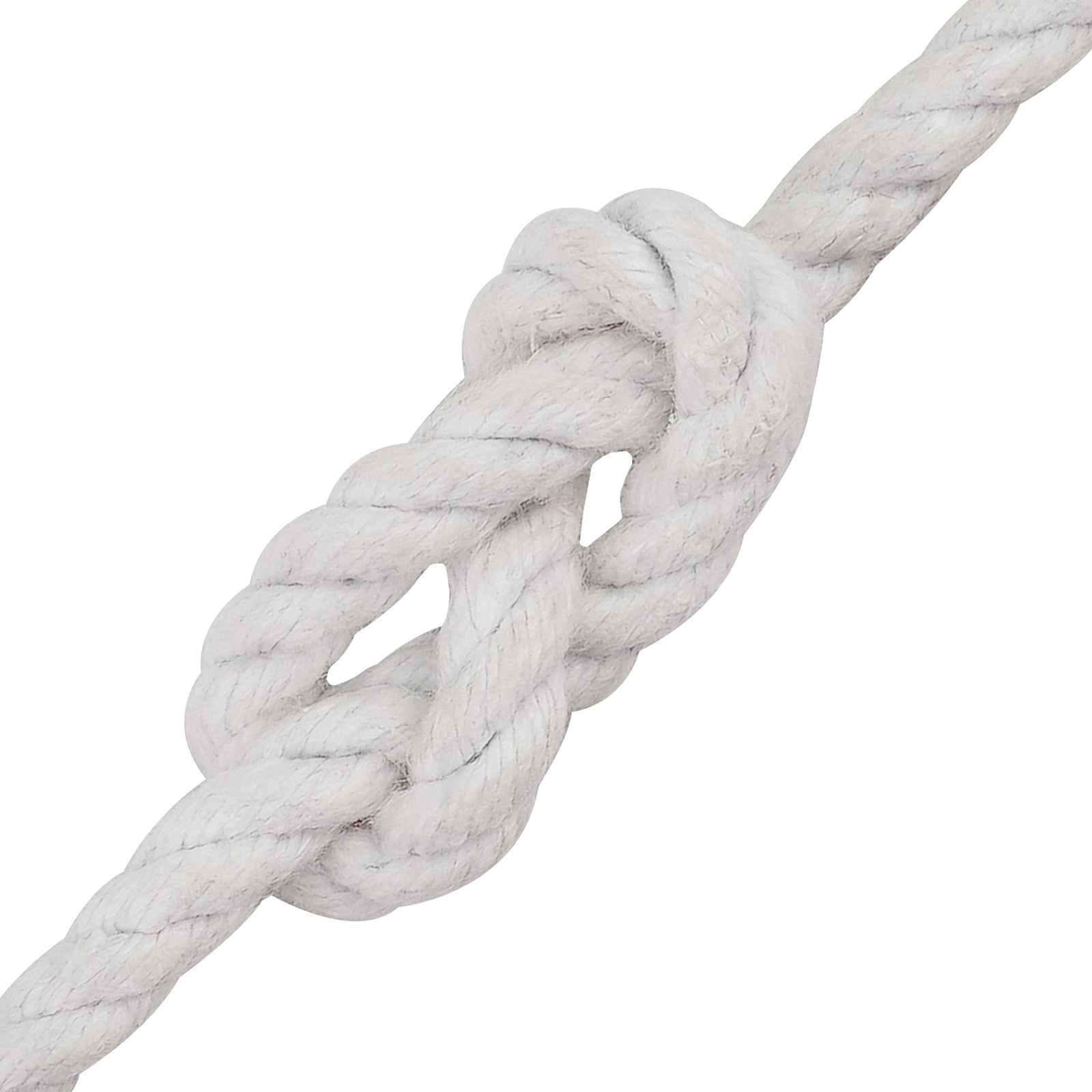 vidaXL Cotton Rope 6 mm 250 m White 100% Cotton 4