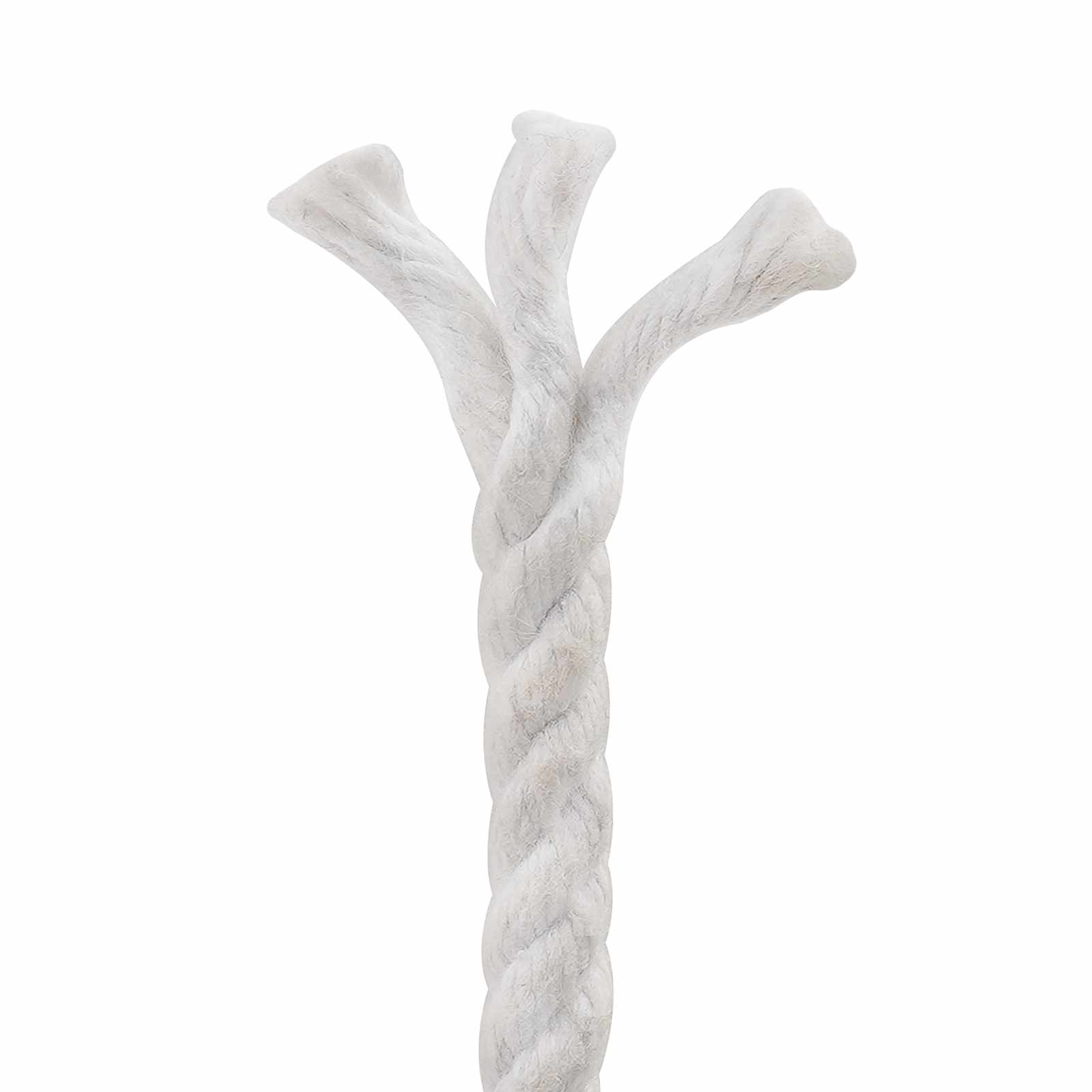 vidaXL Cotton Rope 6 mm 250 m White 100% Cotton 5