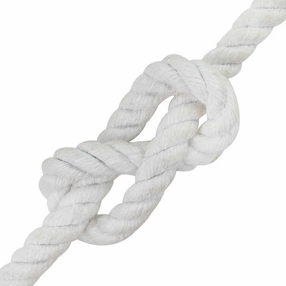 vidaXL Cotton Rope 10 mm 100 m White 100% Cotton 4