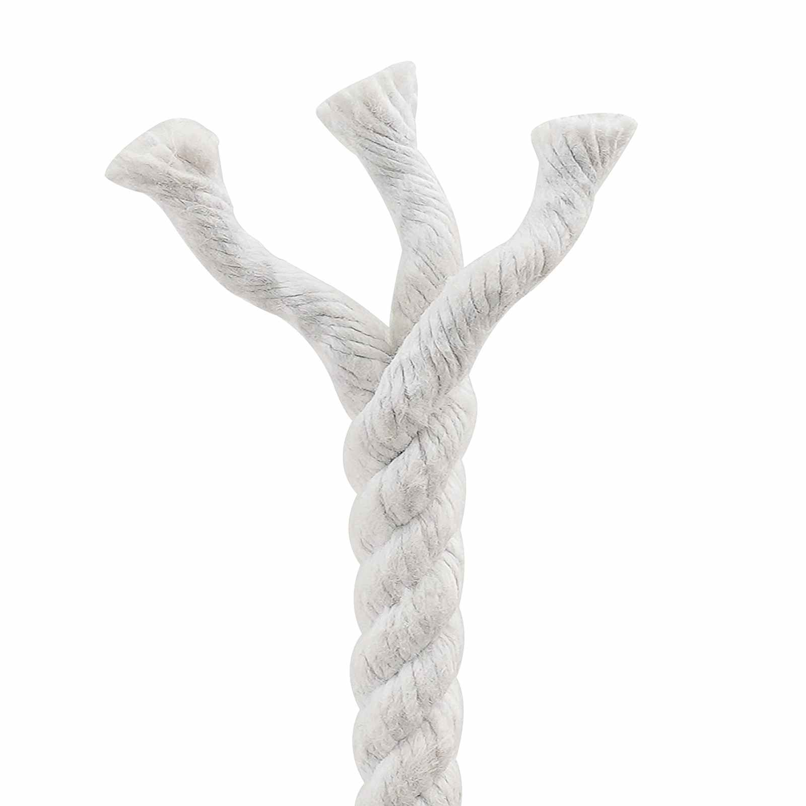 vidaXL Cotton Rope 10 mm 100 m White 100% Cotton 5