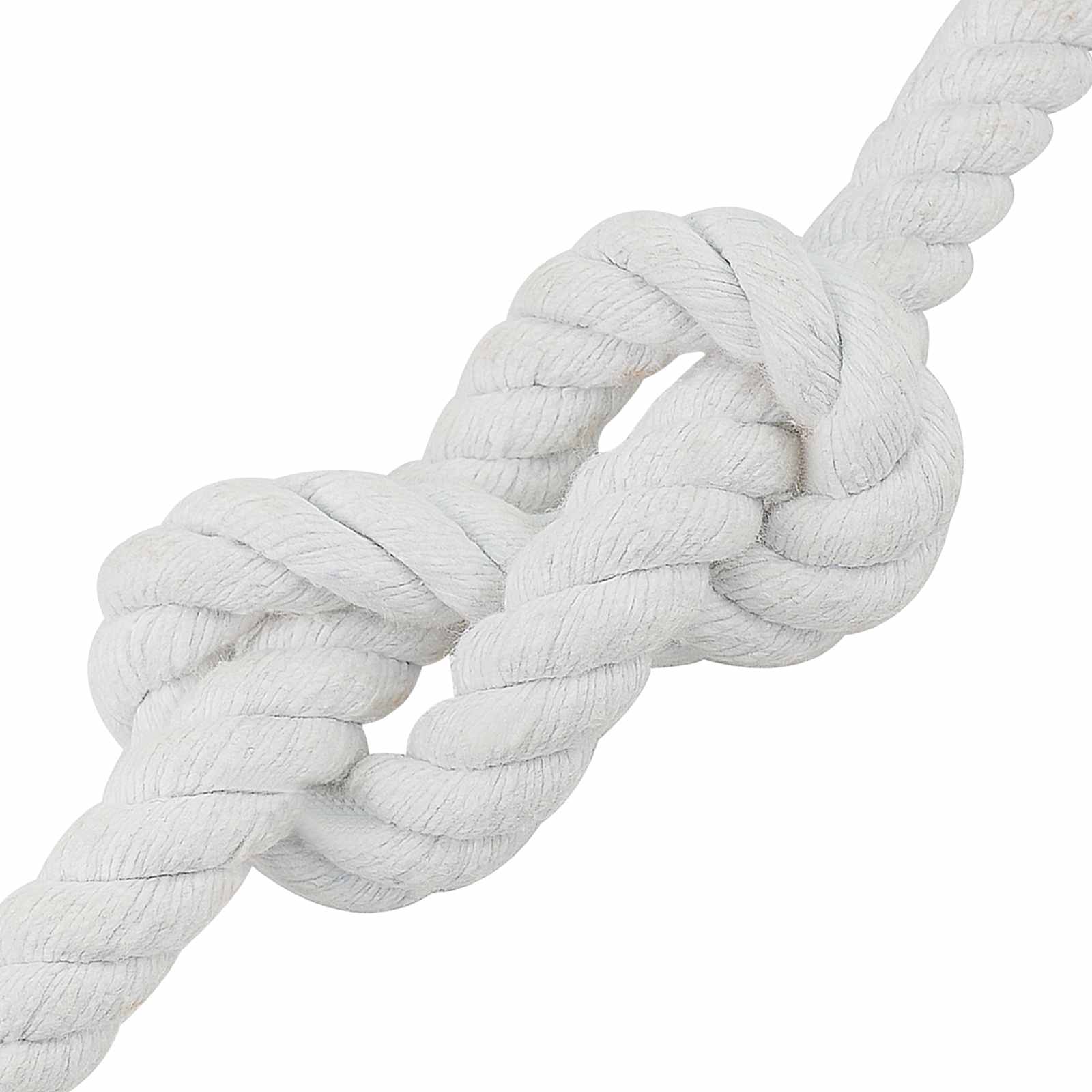vidaXL Cotton Rope 16 mm 50 m White 100% Cotton 4