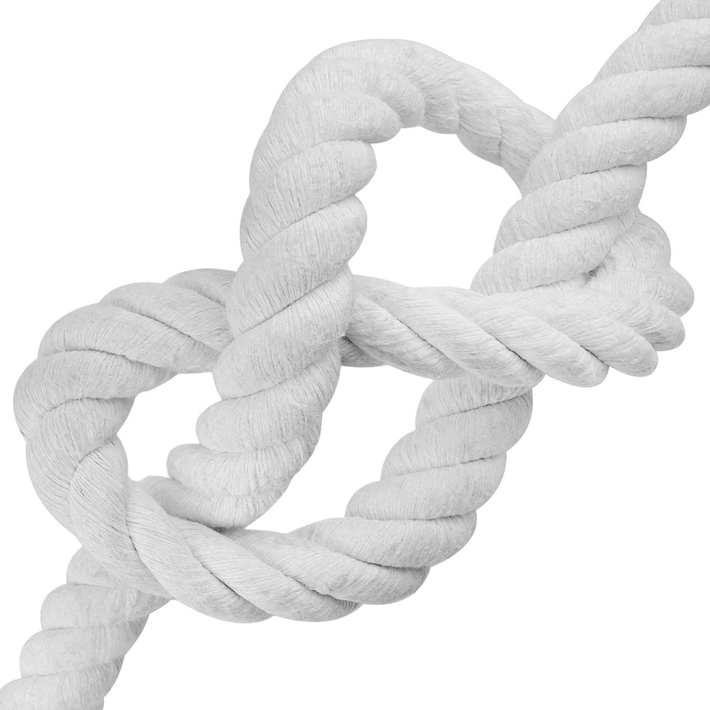 vidaXL Cotton Rope 36 mm 10 m White 100% Cotton 4
