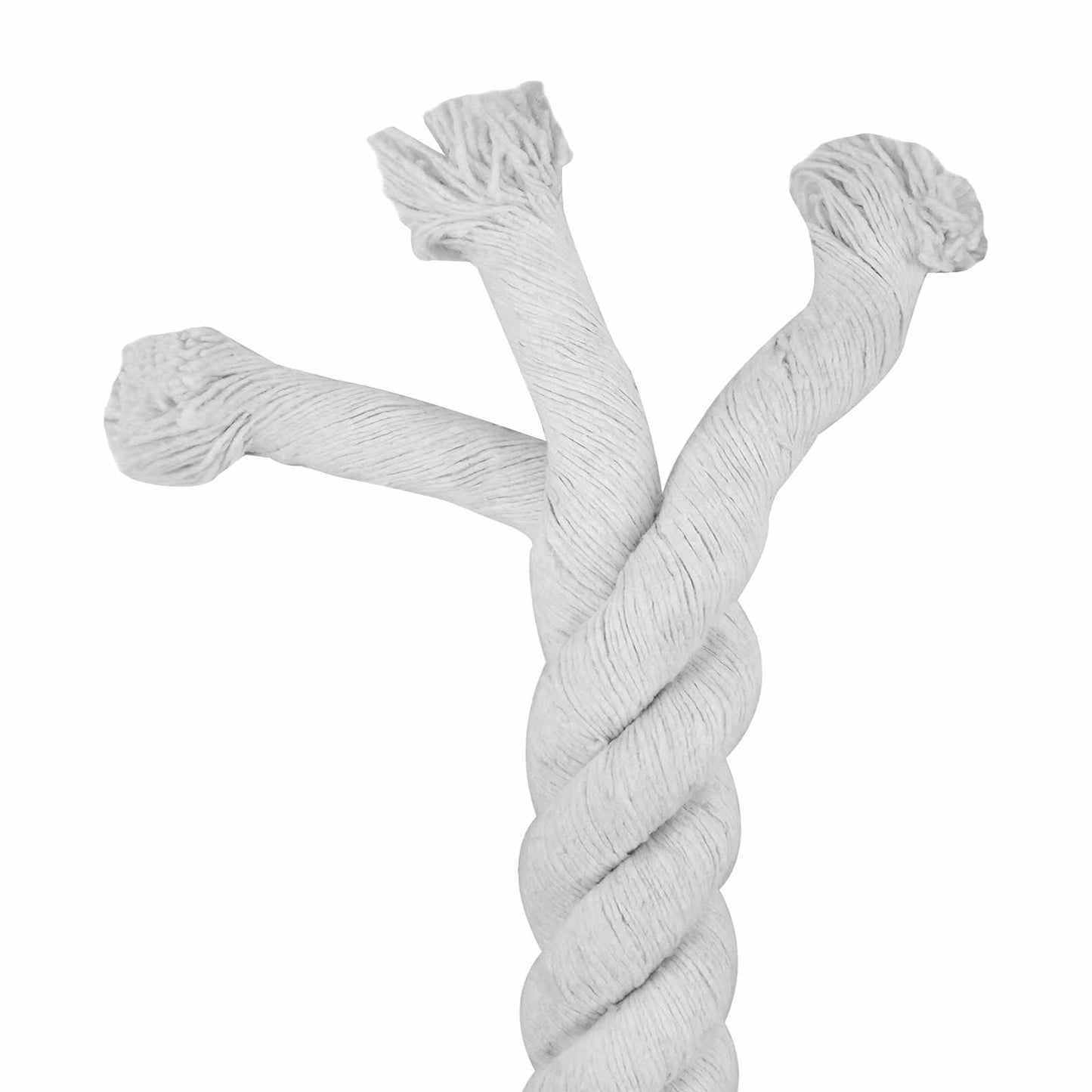 vidaXL Cotton Rope 50 mm 5 m White 100% Cotton 5