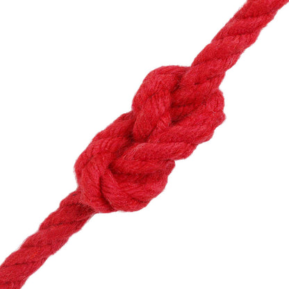 vidaXL Cotton Twine 4 mm 500 m Red 100% Cotton 4
