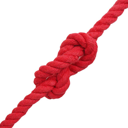 vidaXL Cotton Rope 10 mm 100 m Red 100% Cotton 4