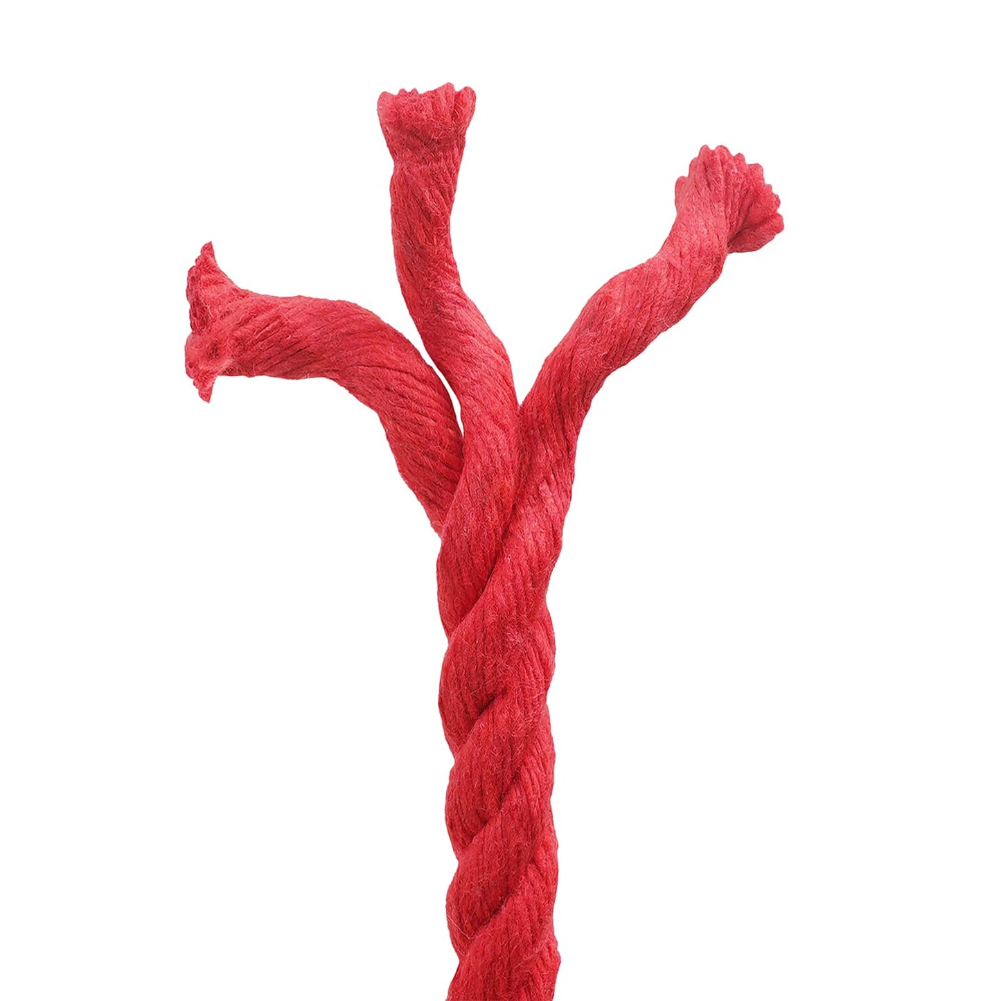 vidaXL Cotton Rope 10 mm 100 m Red 100% Cotton 5