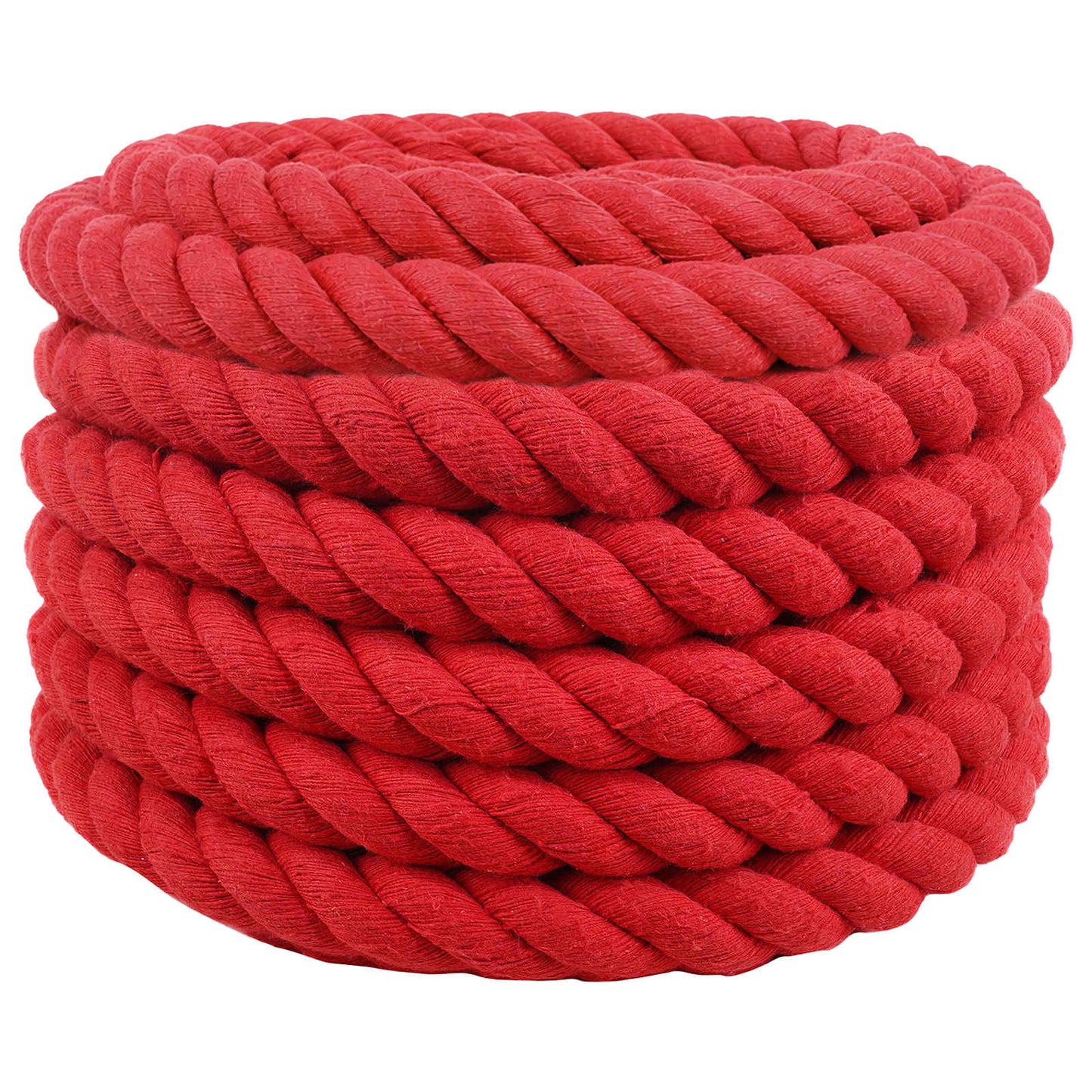 vidaXL Cotton Rope 50 mm 5 m Red 100% Cotton 2