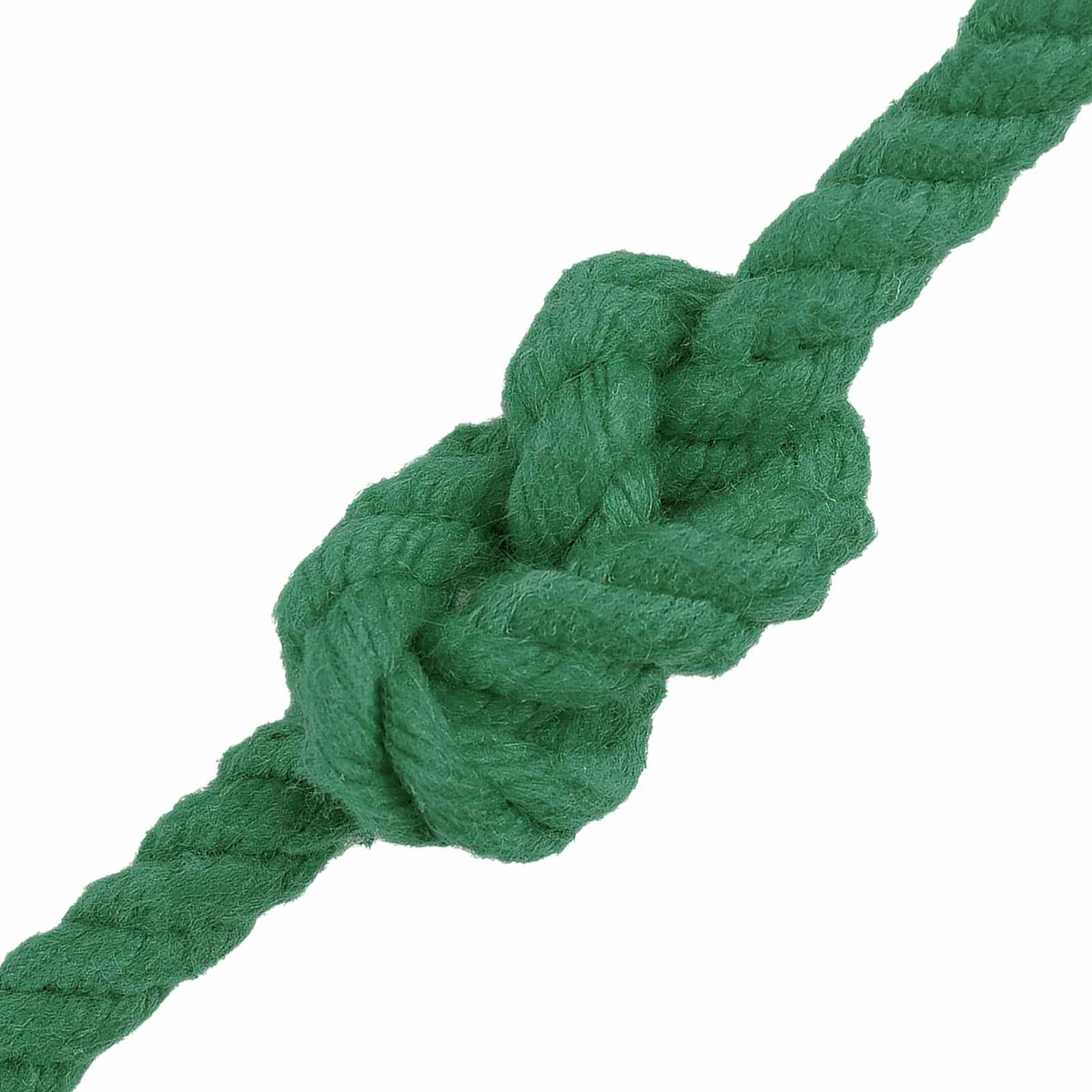 vidaXL Cotton Rope 6 mm 250 m Green 100% Cotton 4
