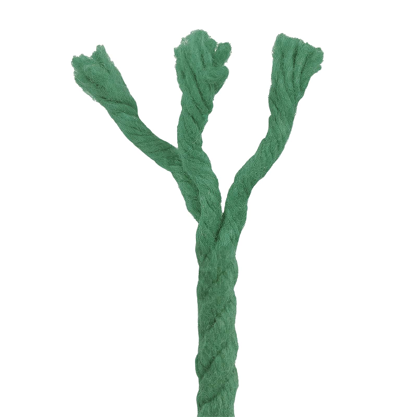 vidaXL Cotton Rope 6 mm 250 m Green 100% Cotton 5