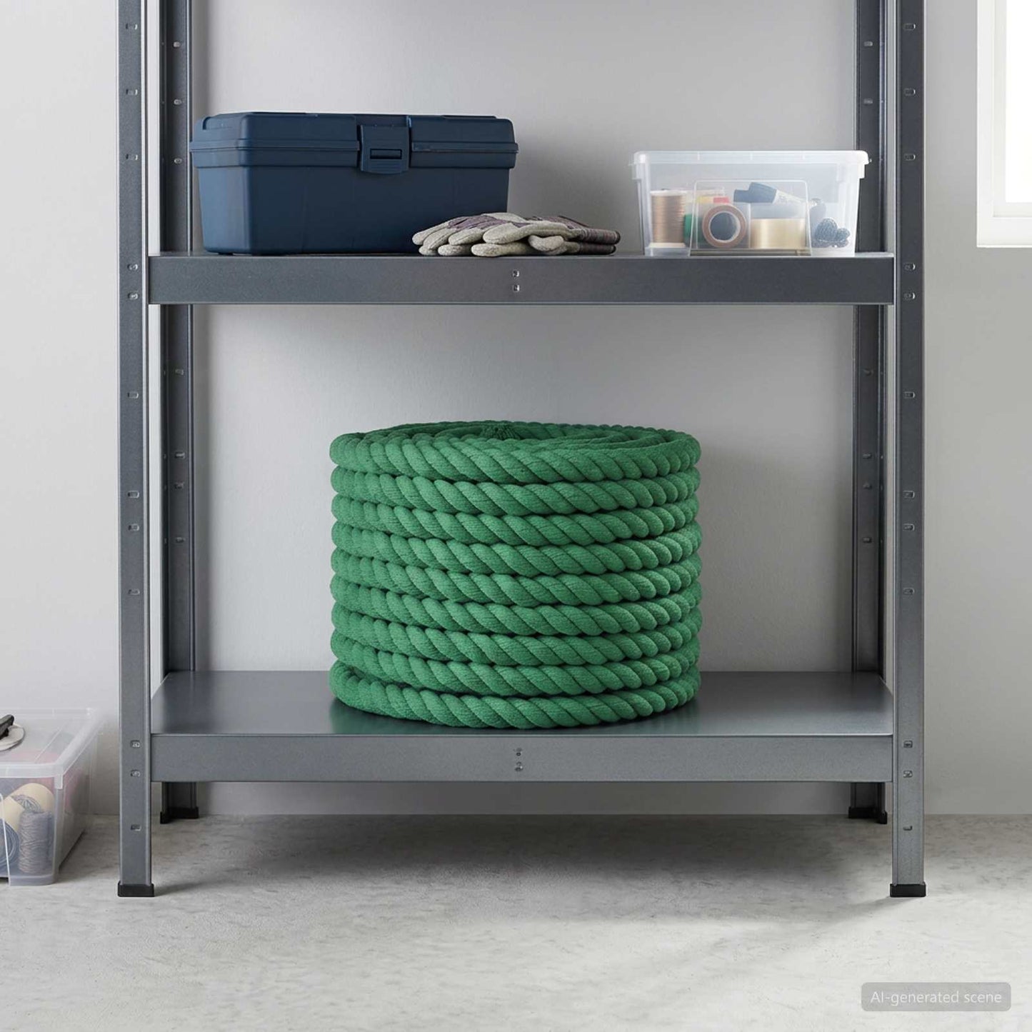 vidaXL Cotton Rope 20 mm 25 m Green 100% Cotton 1