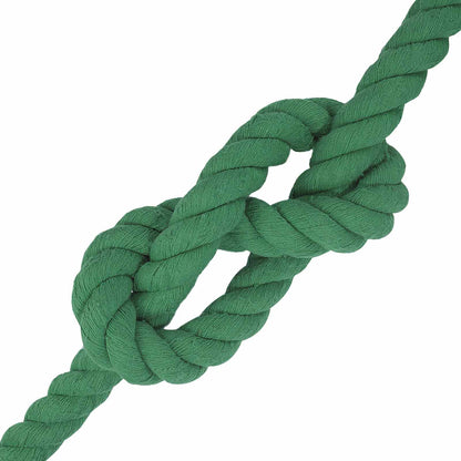vidaXL Cotton Rope 36 mm 10 m Green 100% Cotton 4