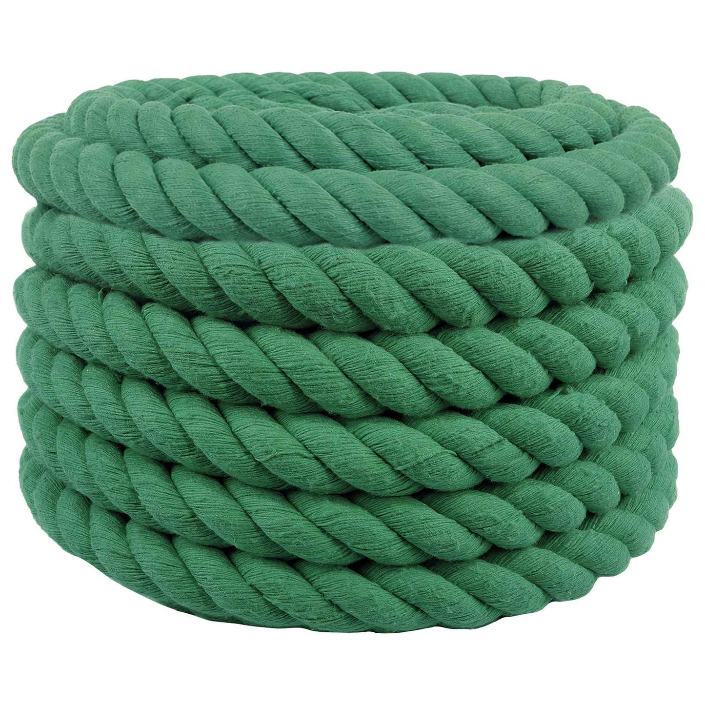 vidaXL Cotton Rope 50 mm 5 m Green 100% Cotton 2