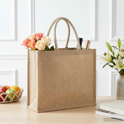vidaXL Jute Handbags 10 Natural 42 x 33 x 19 cm 100% Tossa Jute 1