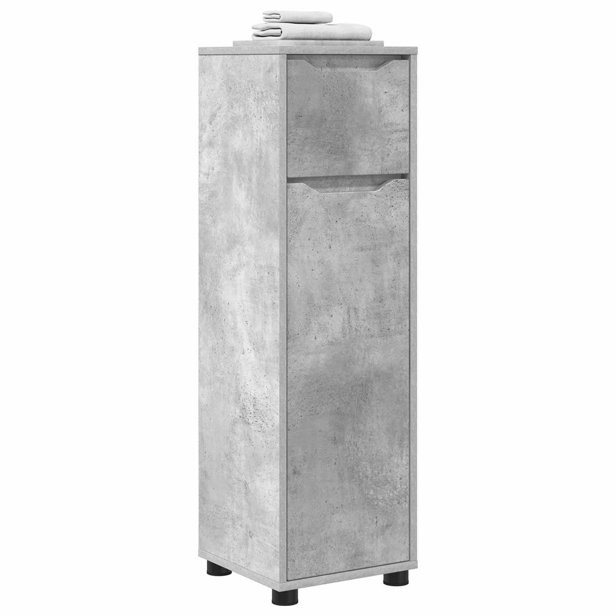 vidaXL Bathroom Cabinet Concrete Grey 30.5 x 30 x 101 cm 3