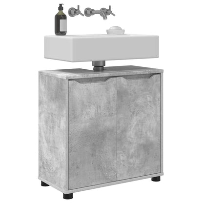 Bathroom Basin Cabinet 60 x 30 x 60 cm Concrete grey