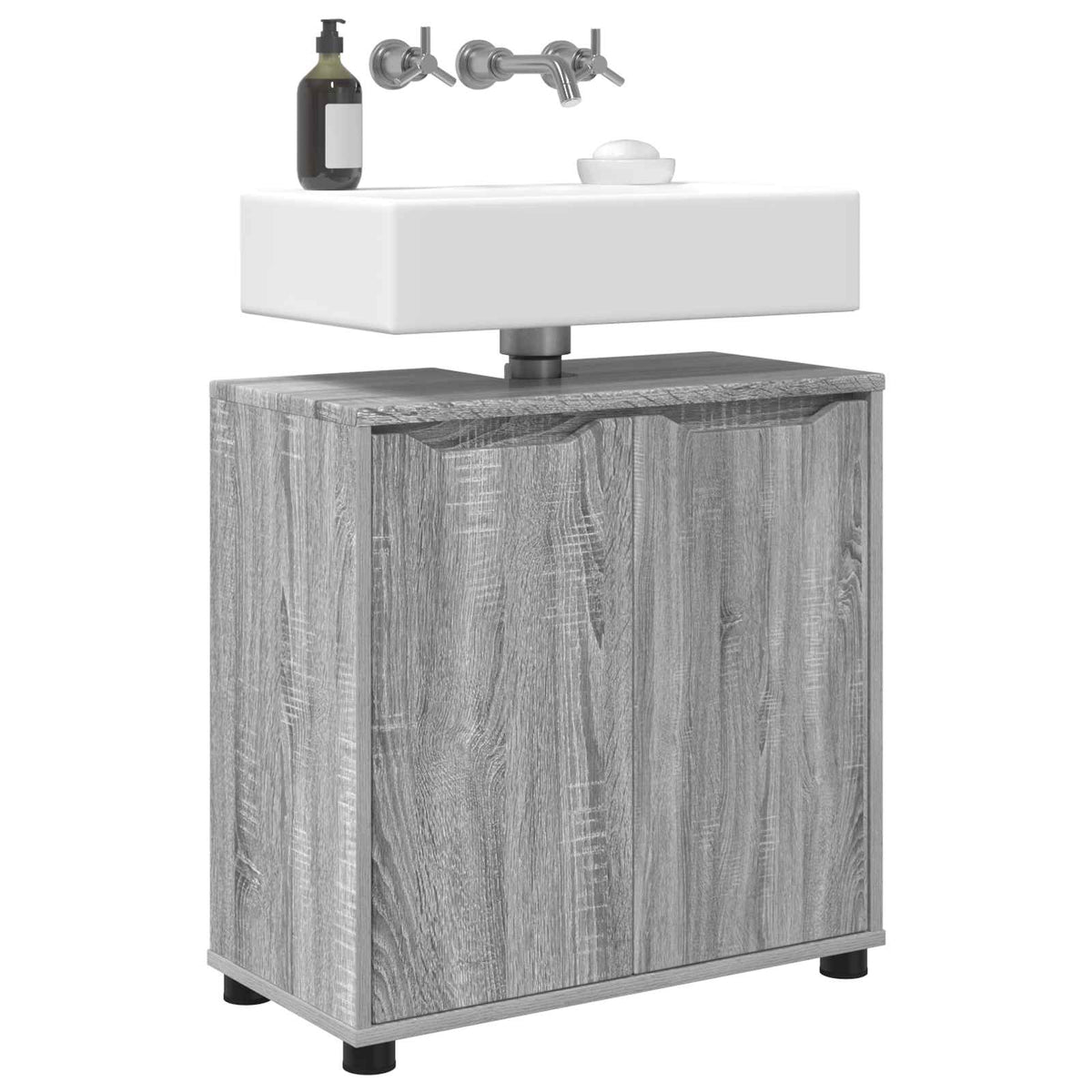 Bathroom Basin Cabinet 60 x 30 x 60 cm Grey sonoma