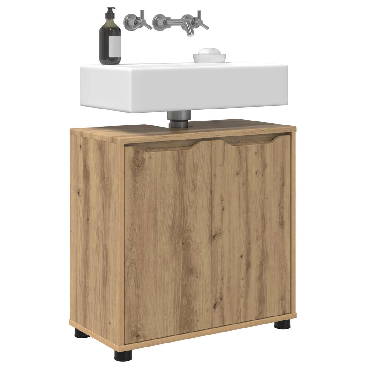 Bathroom Basin Cabinet 60 x 30 x 60 cm Artisan oak