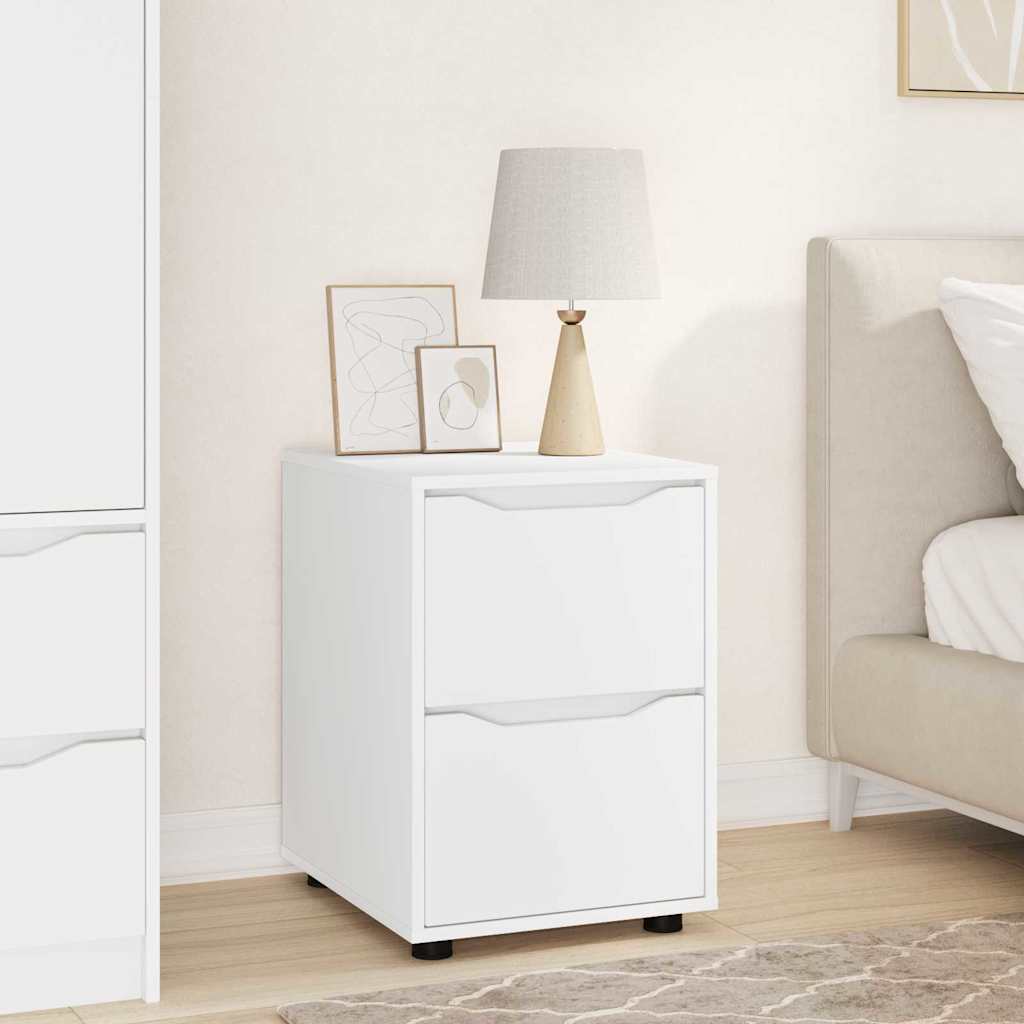 vidaXL Storage Cabinet 40 x 48 x 57 cm Engineered Wood White 1