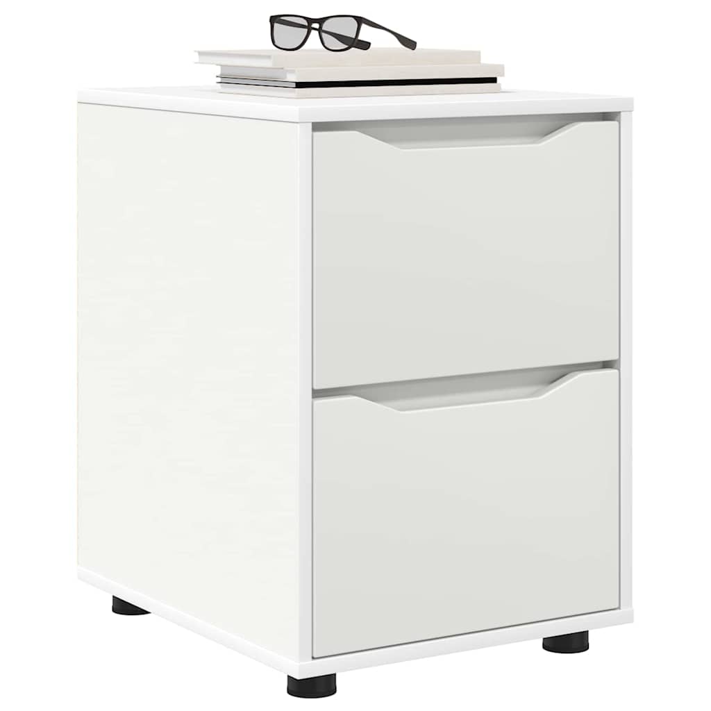 vidaXL Storage Cabinet 40 x 48 x 57 cm Engineered Wood White 3