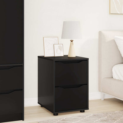 vidaXL Storage Cabinet 40 x 48 x 57 cm Engineered Wood Black 1