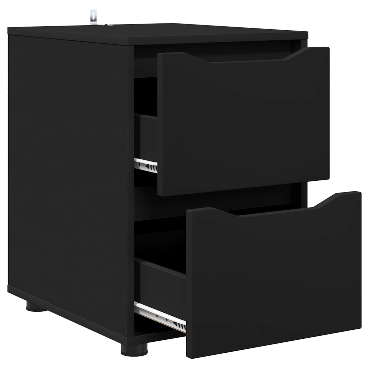 vidaXL Storage Cabinet 40 x 48 x 57 cm Engineered Wood Black 5