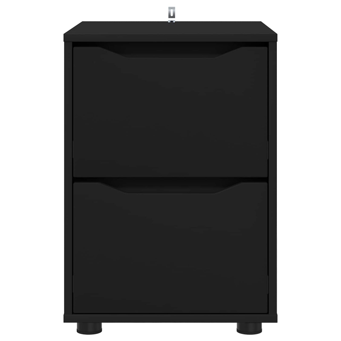 vidaXL Storage Cabinet 40 x 48 x 57 cm Engineered Wood Black 6