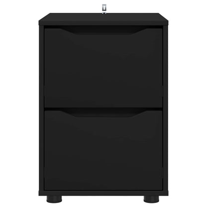 vidaXL Storage Cabinet 40 x 48 x 57 cm Engineered Wood Black 6