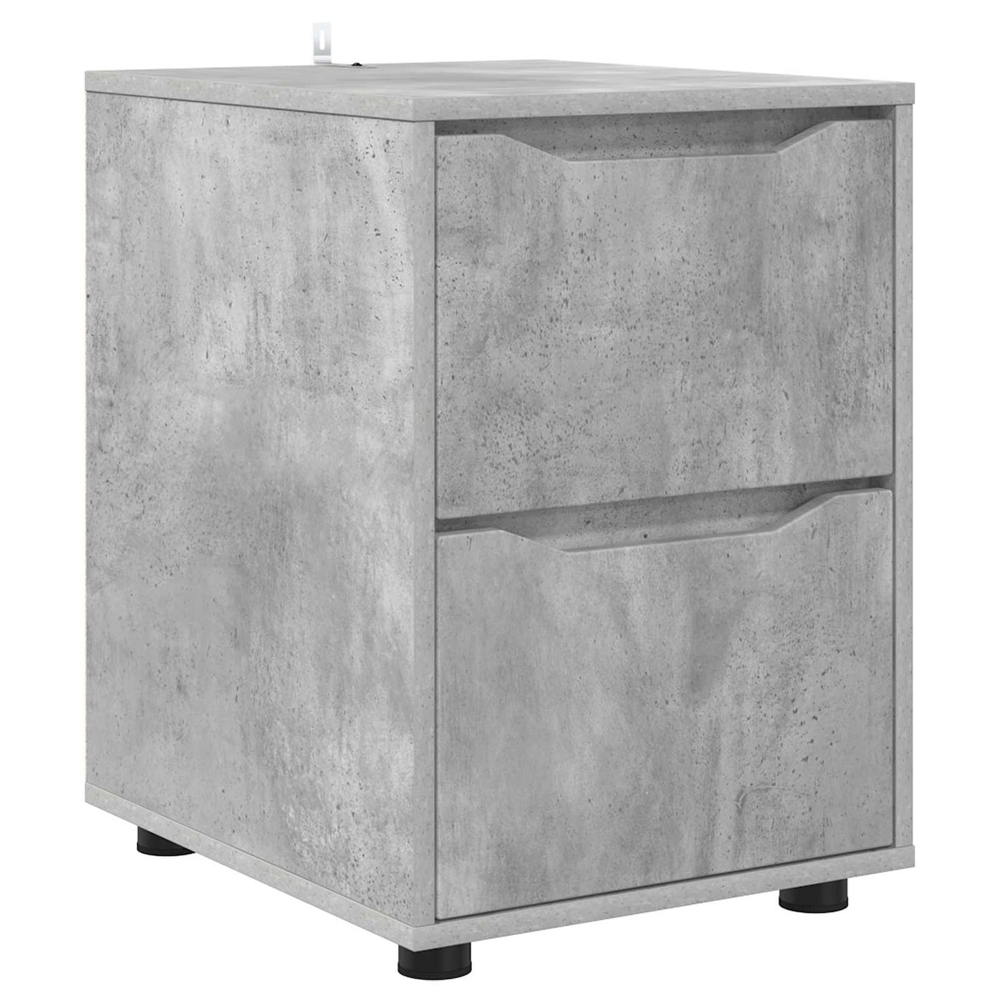 vidaXL Storage Cabinet 40 x 48 x 57 cm Engineered Wood Concrete Grey 2
