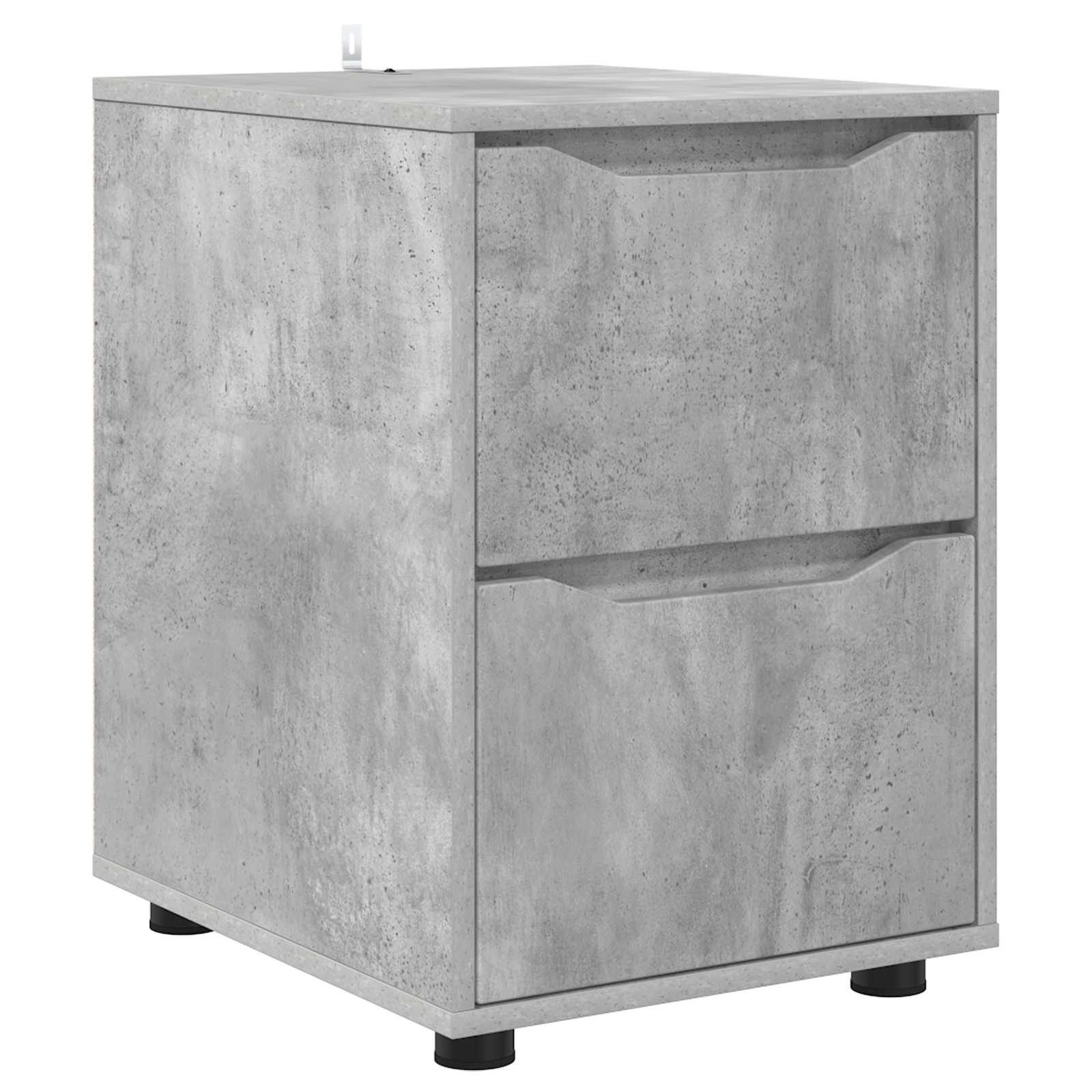 vidaXL Storage Cabinet 40 x 48 x 57 cm Engineered Wood Concrete Grey 2