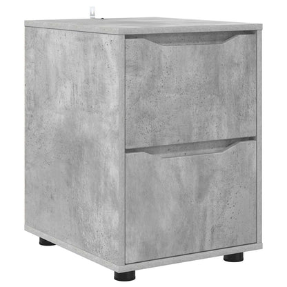 vidaXL Storage Cabinet 40 x 48 x 57 cm Engineered Wood Concrete Grey 2