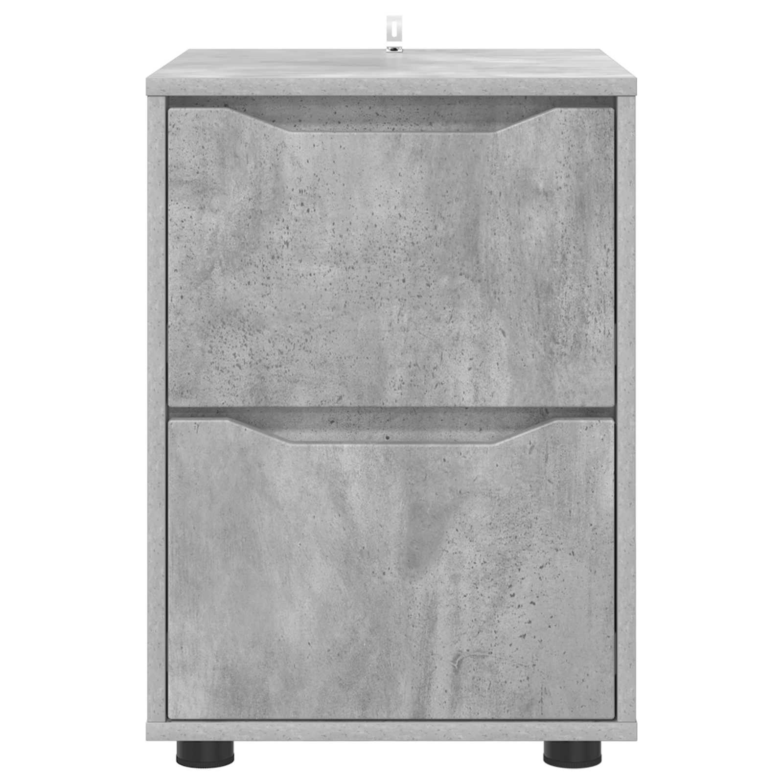 vidaXL Storage Cabinet 40 x 48 x 57 cm Engineered Wood Concrete Grey 6