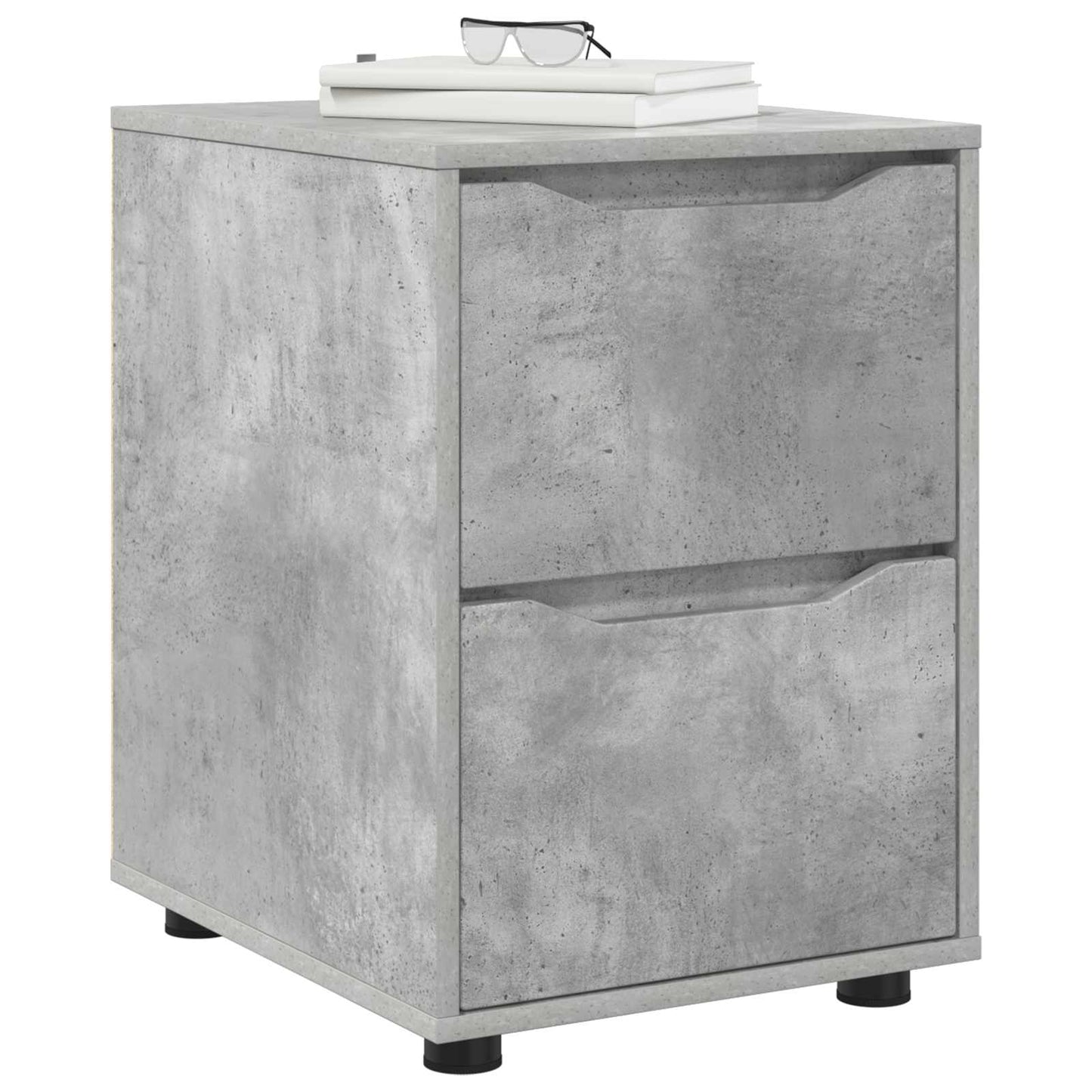 vidaXL Storage Cabinet 40 x 48 x 57 cm Engineered Wood Concrete Grey 3