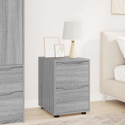 vidaXL Storage Cabinet 40 x 48 x 57 cm Engineered Wood Grey Sonoma 1
