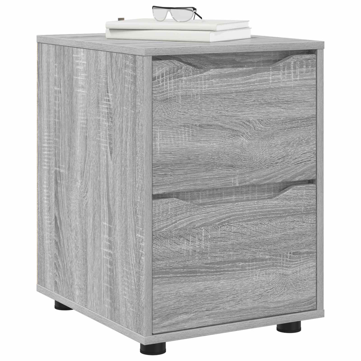 vidaXL Storage Cabinet 40 x 48 x 57 cm Engineered Wood Grey Sonoma 3