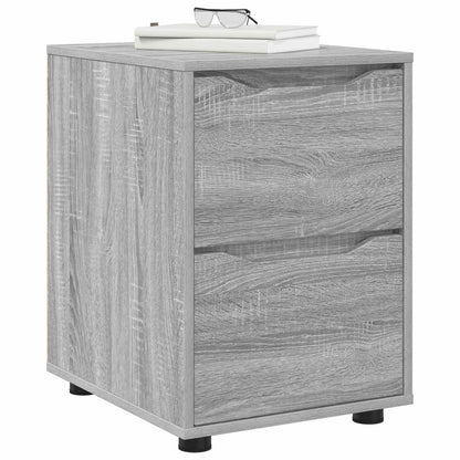 vidaXL Storage Cabinet 40 x 48 x 57 cm Engineered Wood Grey Sonoma 3