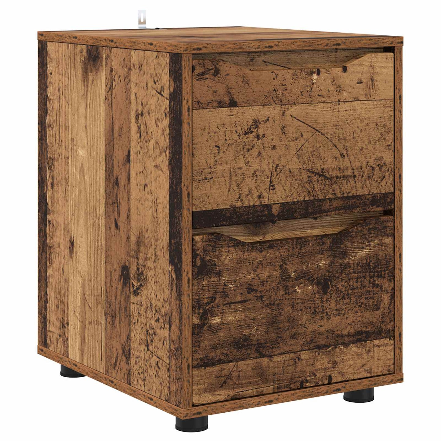 vidaXL Storage Cabinet 40 x 48 x 57 cm Engineered Wood Old Wood 2