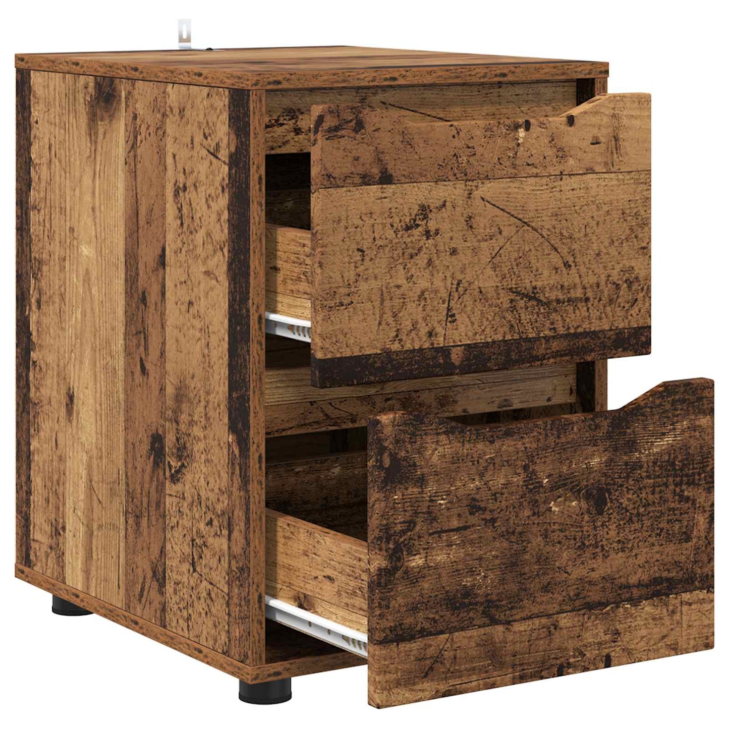 vidaXL Storage Cabinet 40 x 48 x 57 cm Engineered Wood Old Wood 5