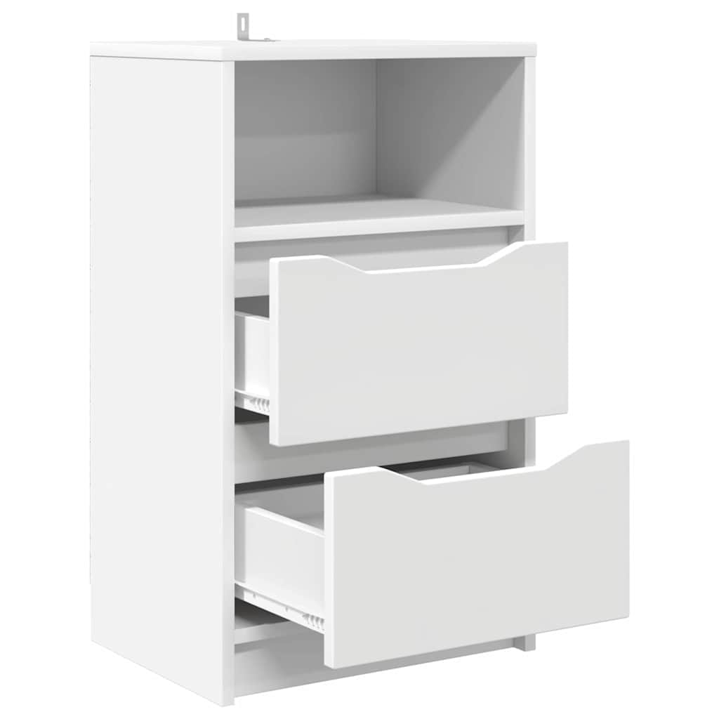vidaXL Bedside Table White 40 x 30 x 467 cm Engineered Wood 5