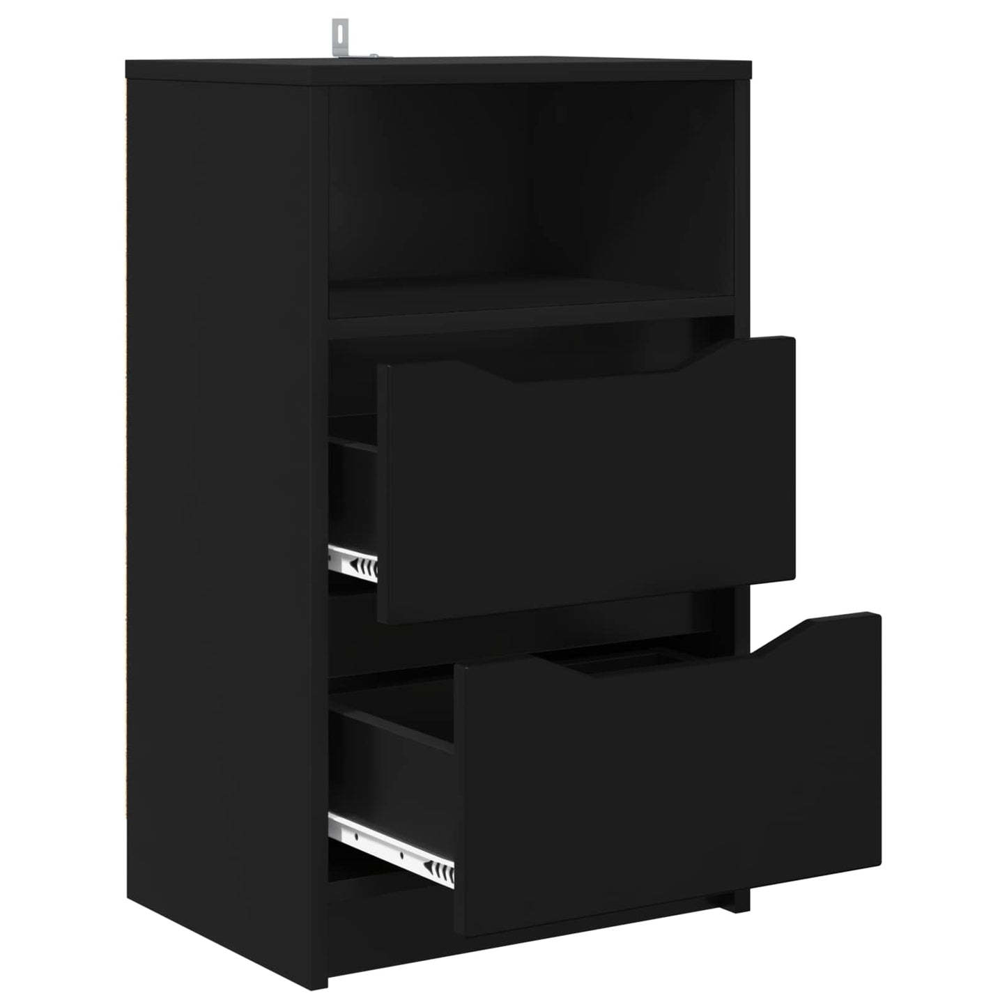 vidaXL Bedside Table Black 40 x 30 x 467 cm Engineered Wood 5
