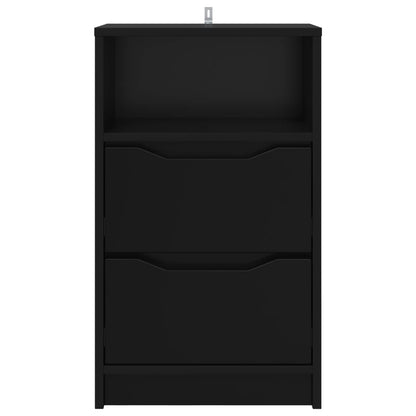 vidaXL Bedside Table Black 40 x 30 x 467 cm Engineered Wood 6