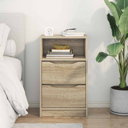 vidaXL Bedside Table Sonoma Oak 40 x 30 x 467 cm Engineered Wood 4