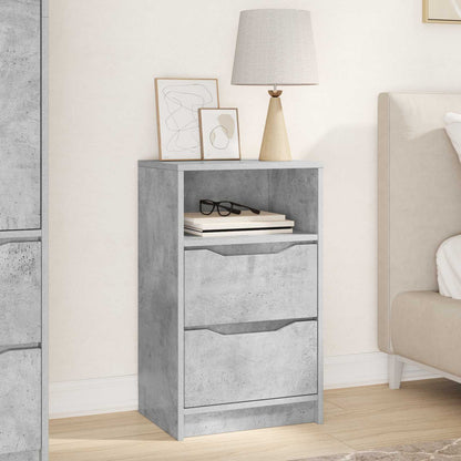 vidaXL Bedside Table Concrete Grey 40 x 30 x 467 cm Engineered Wood 1