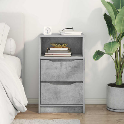 vidaXL Bedside Table Concrete Grey 40 x 30 x 467 cm Engineered Wood 4