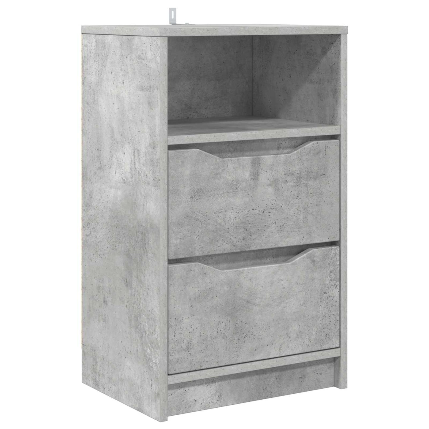 vidaXL Bedside Table Concrete Grey 40 x 30 x 467 cm Engineered Wood 2