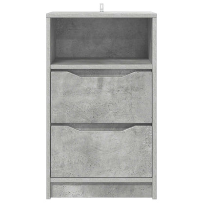 vidaXL Bedside Table Concrete Grey 40 x 30 x 467 cm Engineered Wood 6