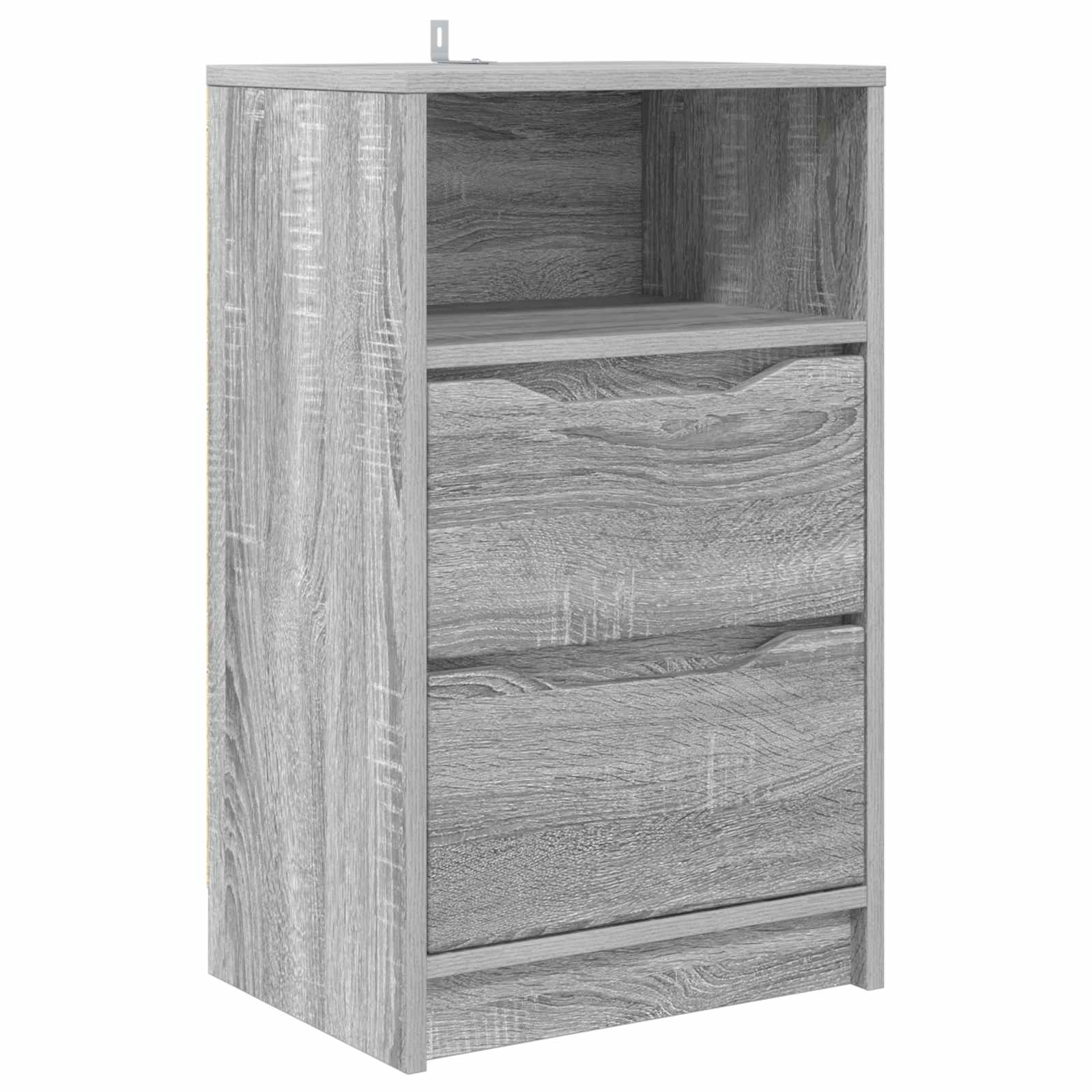 vidaXL Bedside Table Grey Sonoma 40 x 30 x 467 cm Engineered Wood 2