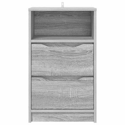 vidaXL Bedside Table Grey Sonoma 40 x 30 x 467 cm Engineered Wood 6