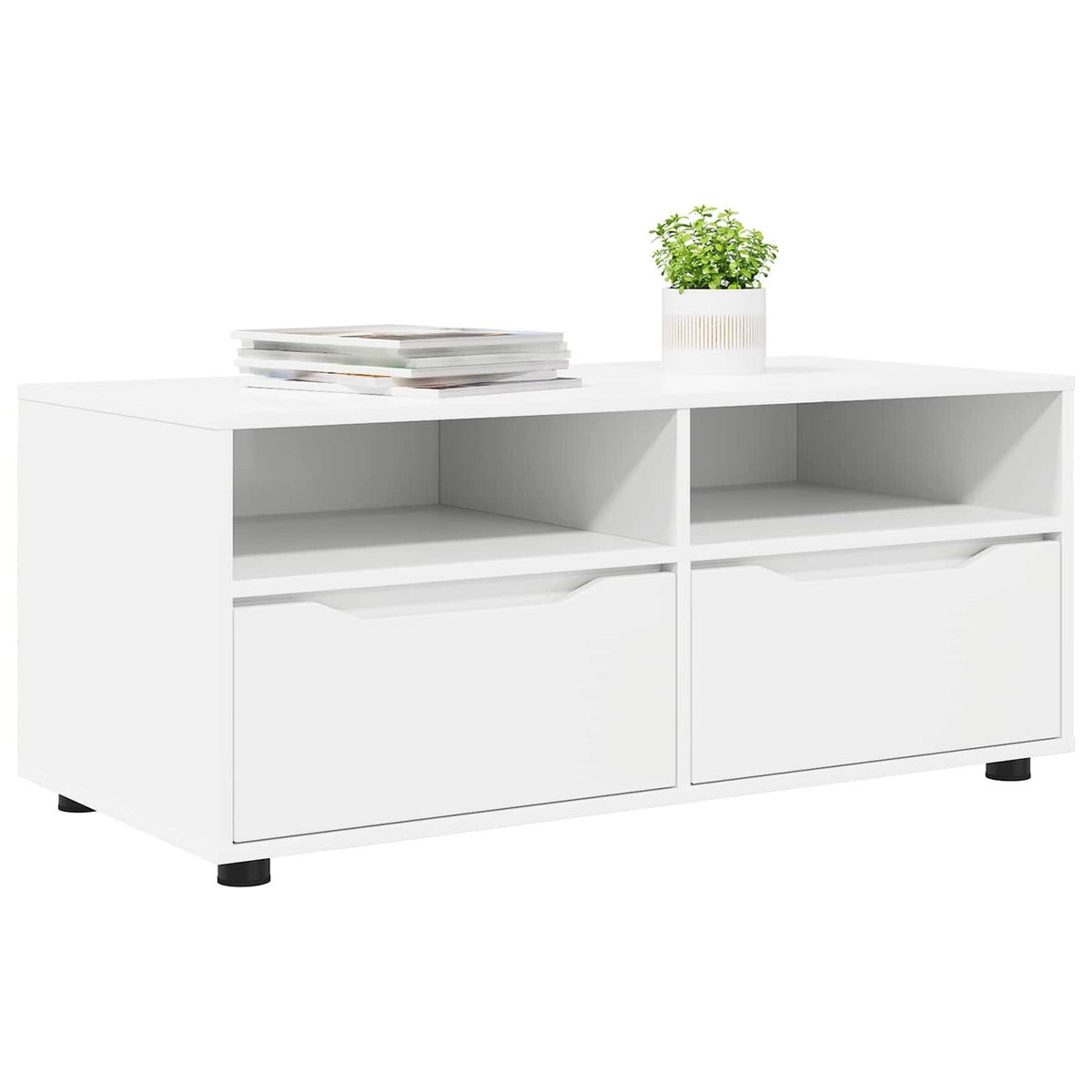 TV Cabinet 100 x 48 x 43 cm Engineered Wood White