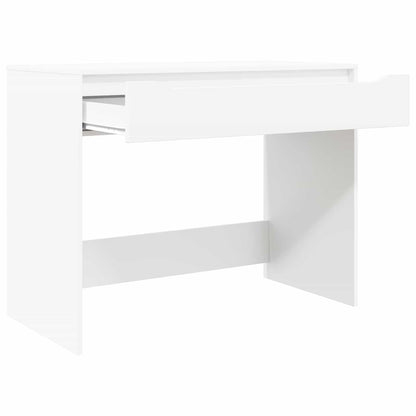 Desk with Drawer 100 x 50 x 78 cm Engineered Wood White
